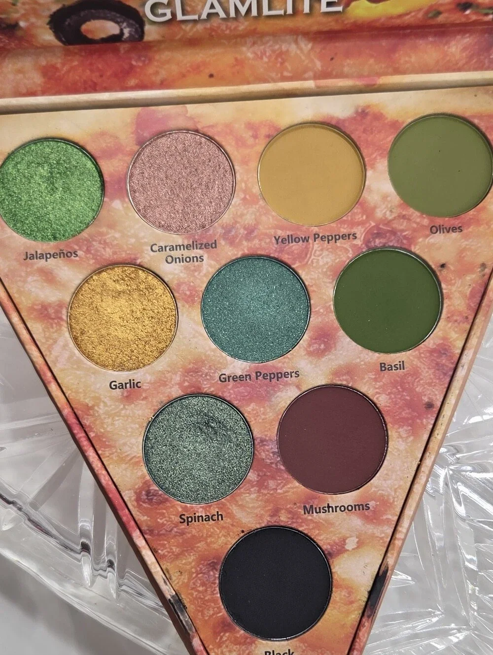 GLAMLITE PIZZA SLICE VEGGIE LOVERS EYESHADOW PALETTE